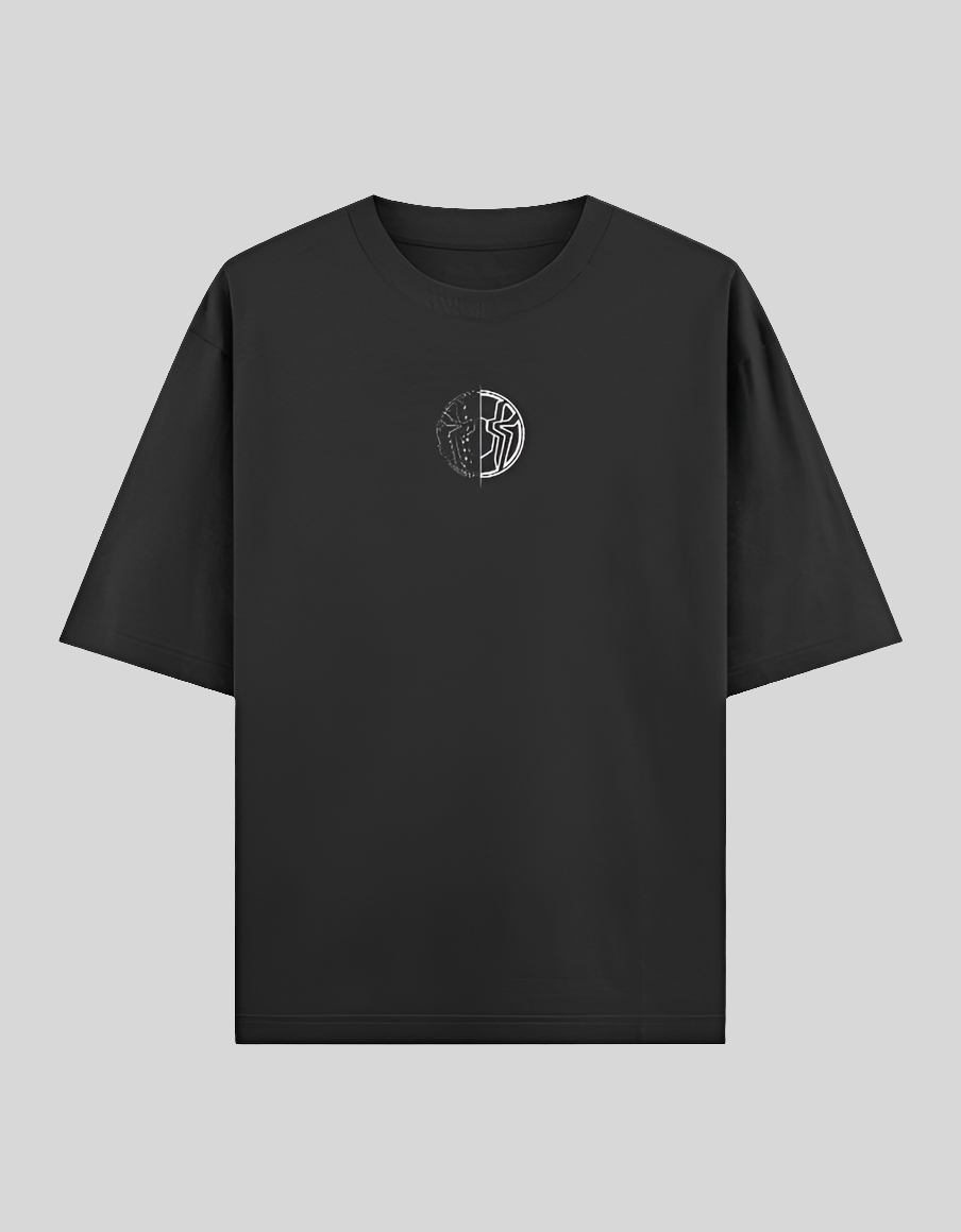 Menβs Oversized Classic Spider-Man T-Shirt Black
