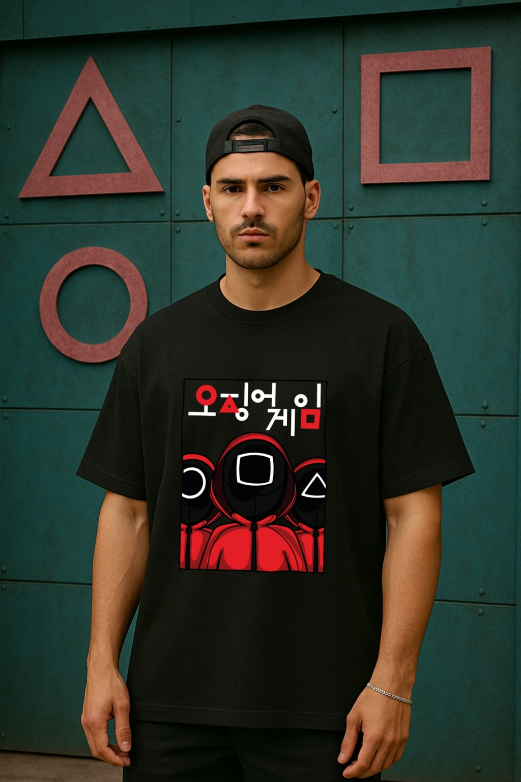 Game Mask Graphic T-Shirt – Classic Black Edition Black