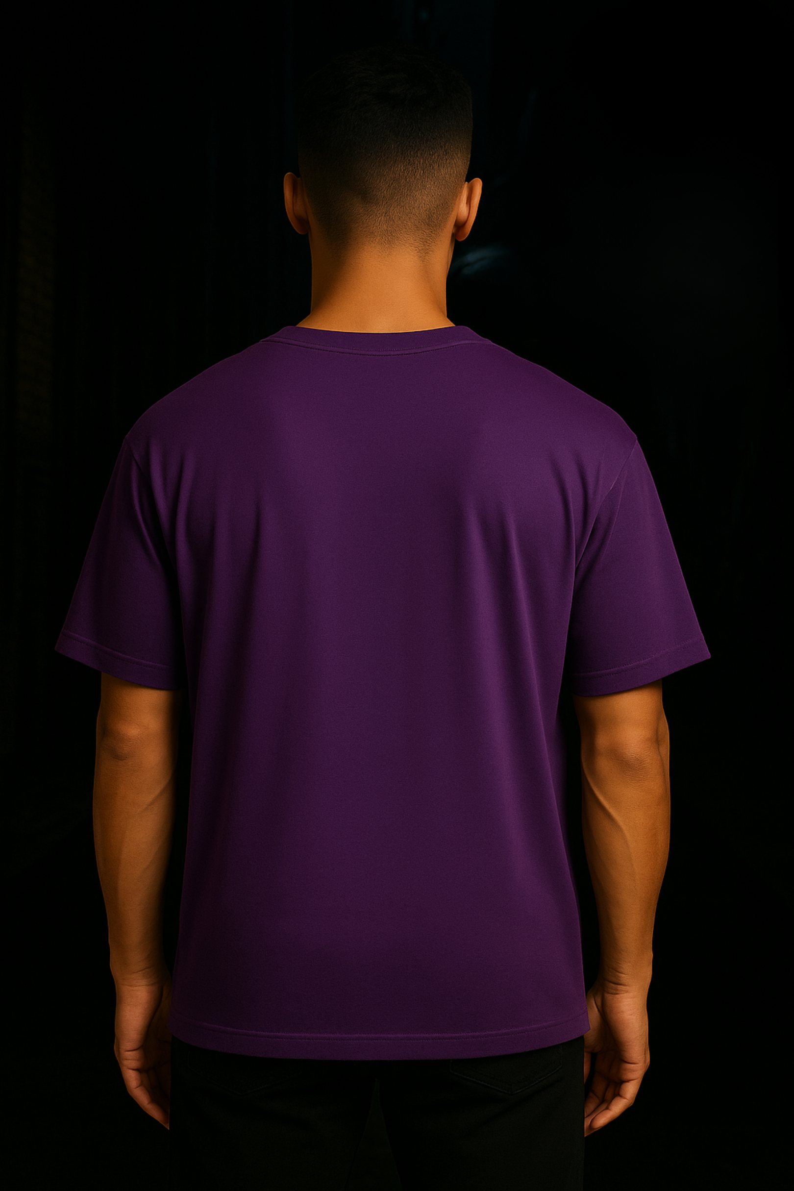 Hellfire Pop Ghost Rider| Oversized Classic T-Shirt Purple