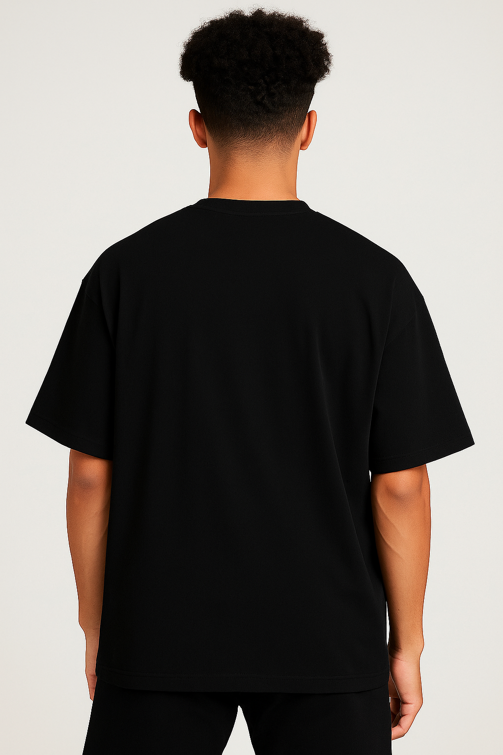 Oversized "ARE YOU OK?" Graphic Classic T-Shirt Black