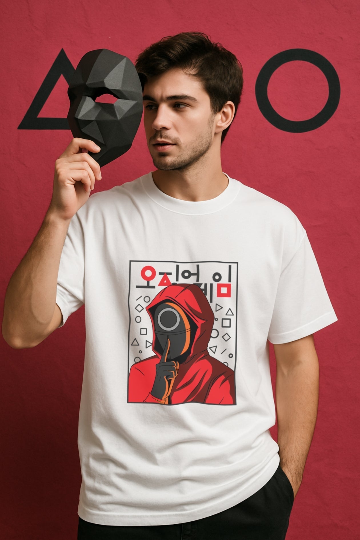 Squid Soldier Oversized Classic T-Shirt White