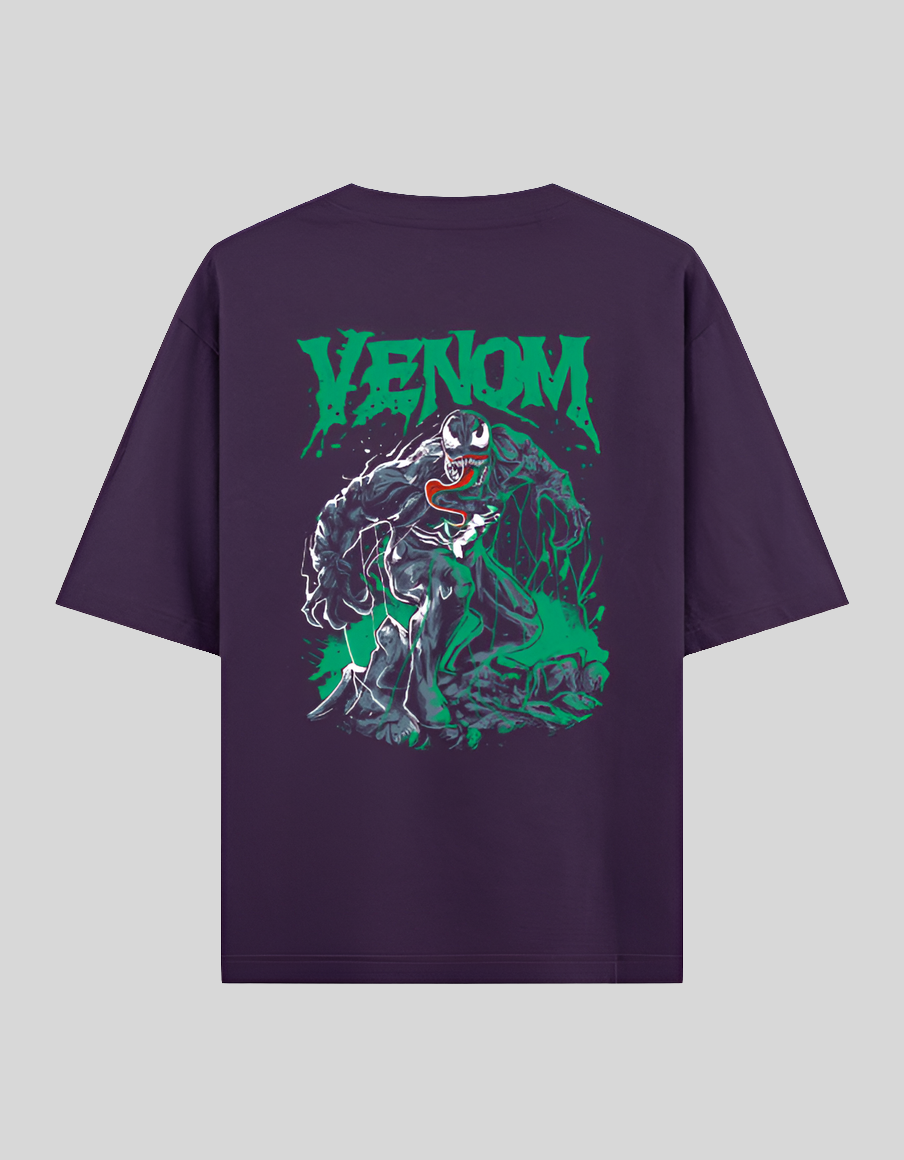“Venom’s Wrath” Classic Oversized Graphic Tee black