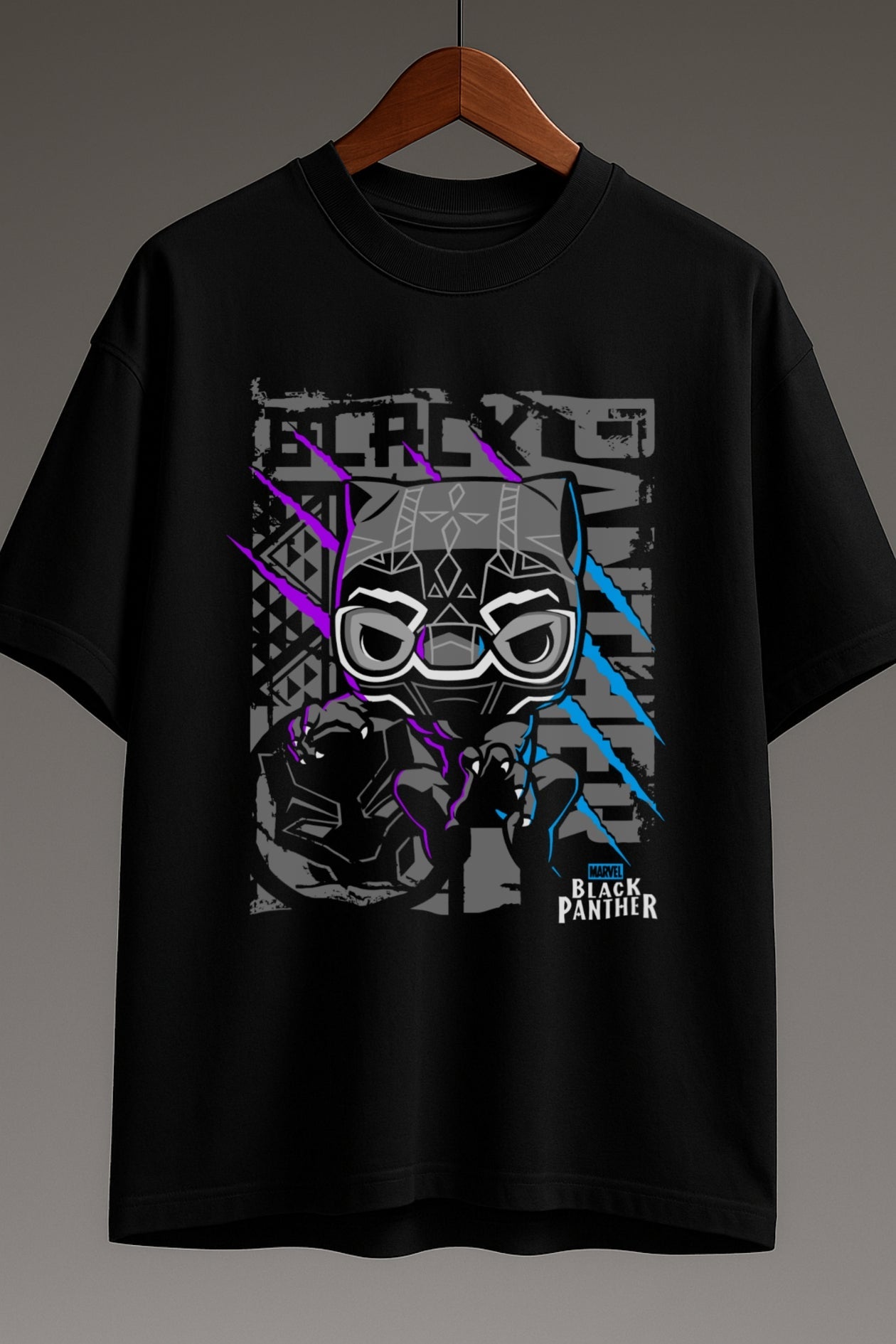 Panther Vibranium Power| Oversized Classic T-Shirt  Black