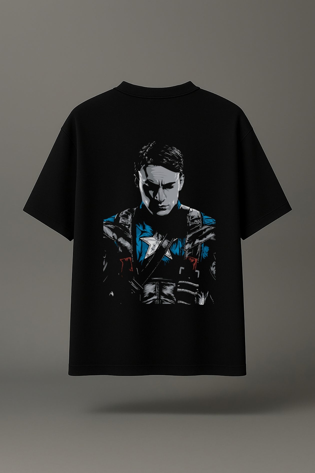 Captain Bold Oversized Classic T-Shirt Black