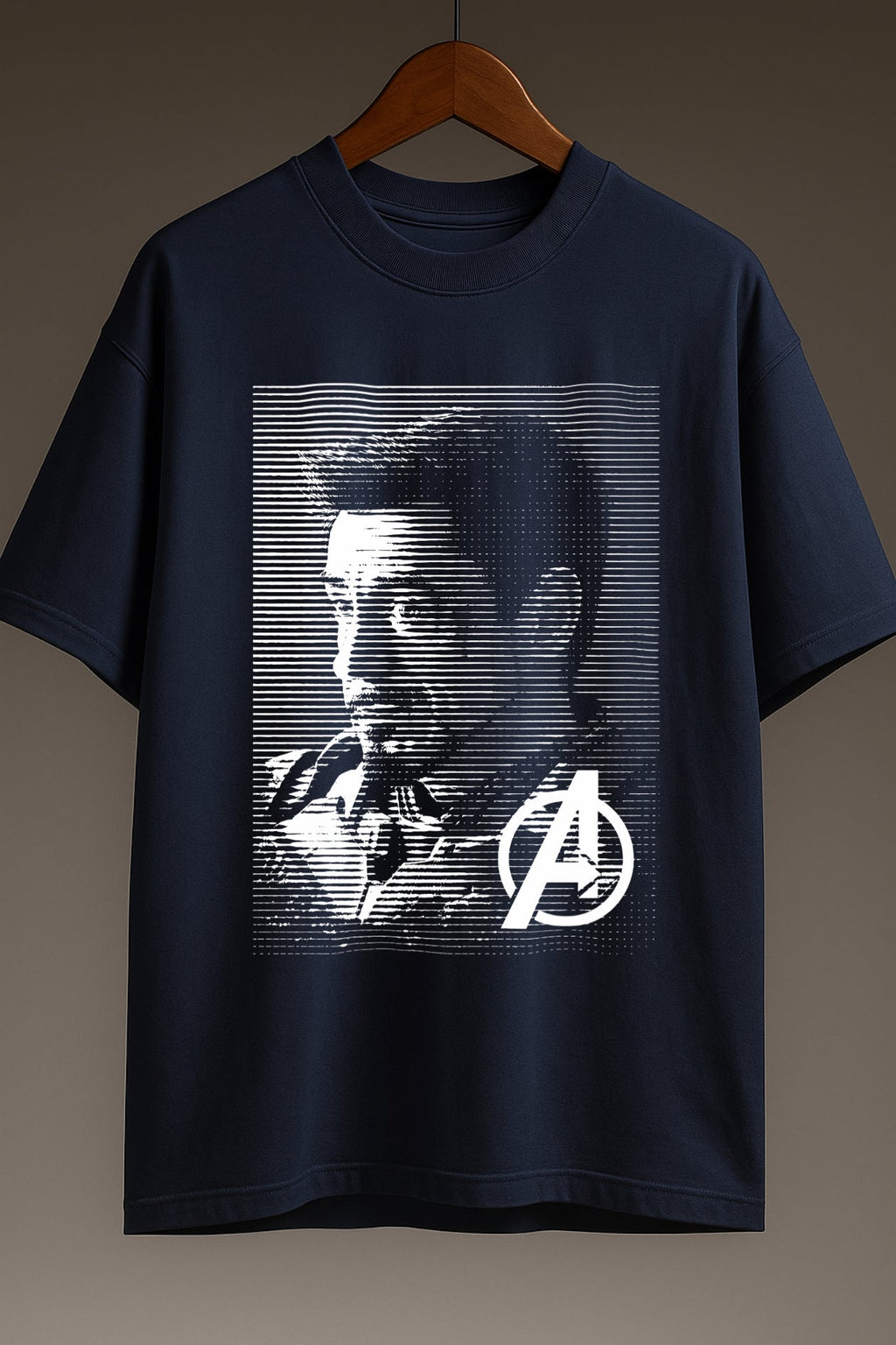 Iron legacy drip| Premium Oversized Classic Tshirt Navy Blue