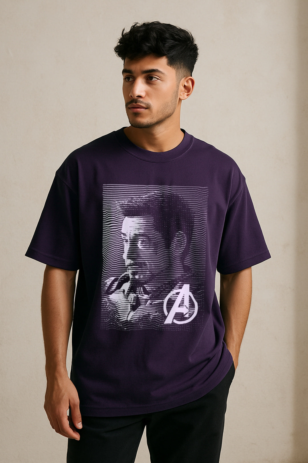 Iron legacy drip| Premium Oversized Classic Tshirt Purple