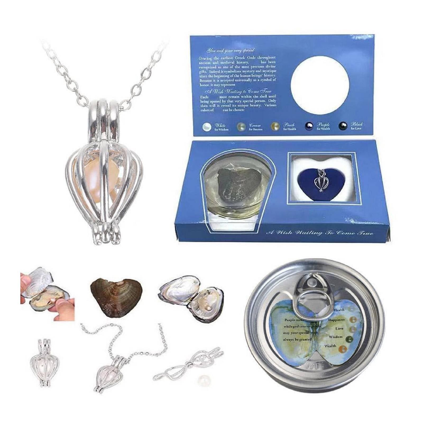 🦪Wish Pearl Necklace Kit, DIY Necklace Jewelry Making Kits